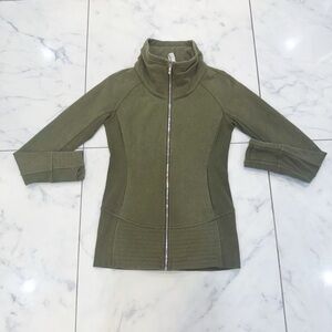 Lululemon Radiant Jacket - Heathered Fatigue Green